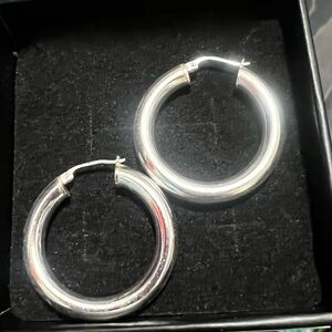 Starling silver hoops earrings